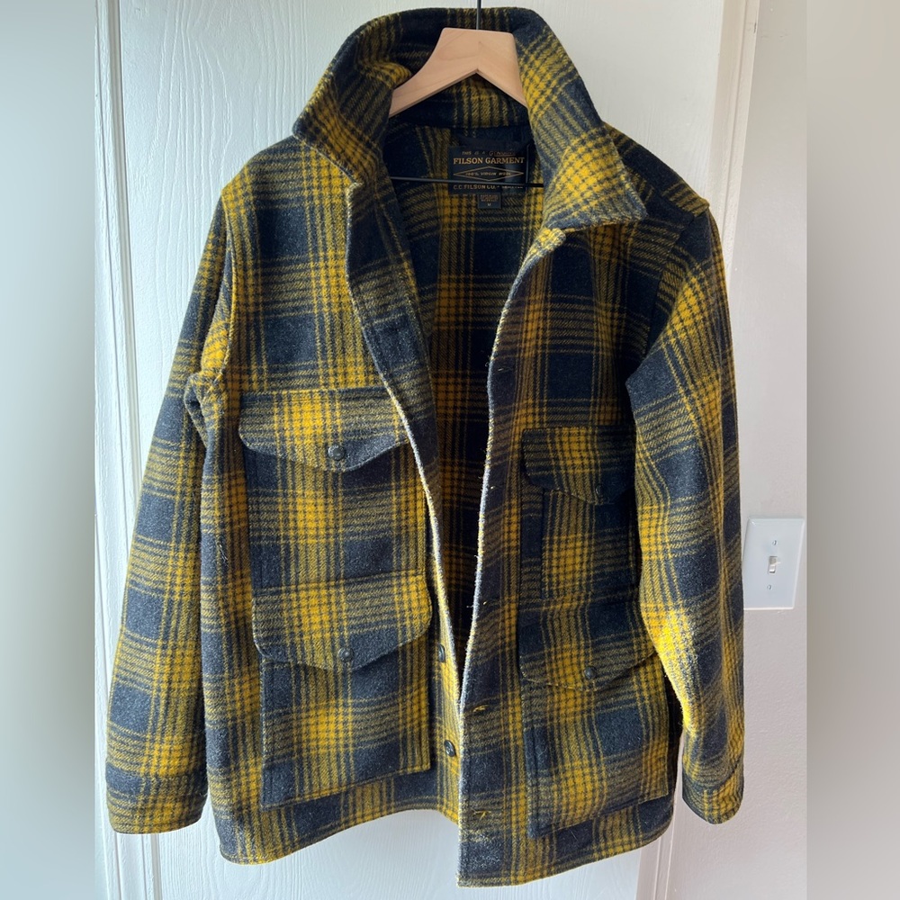 COPY - Filson made in USA gold ochre mackinaw cruiser SZ M